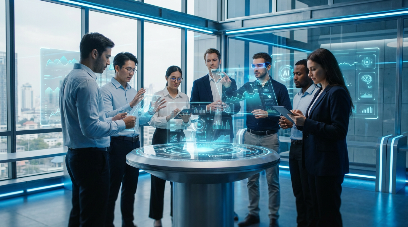 Marketing-Team analysiert ChatGPT-Antworten; Fokus: ChatGPT Ranking verbessern.