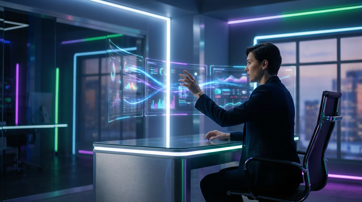 SEO-Spezialist analysiert Website mit mehreren Monitoren, Schema Markup Guide-Tools sichtbar, modernes Arbeitsumfeld.