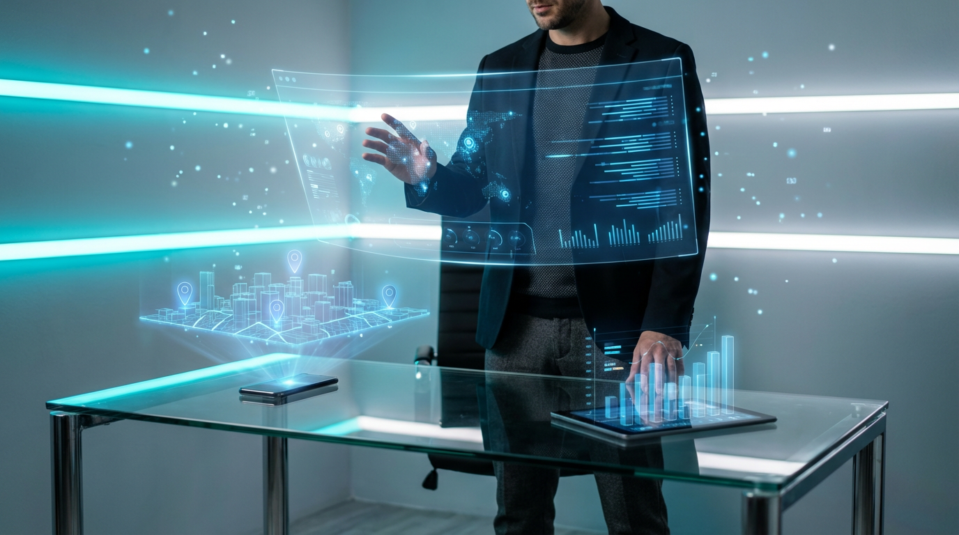 Smartphone und Tablet zeigen lokale Karten und Daten: LLM Ranking Faktoren für Standort-Optimierung im Business