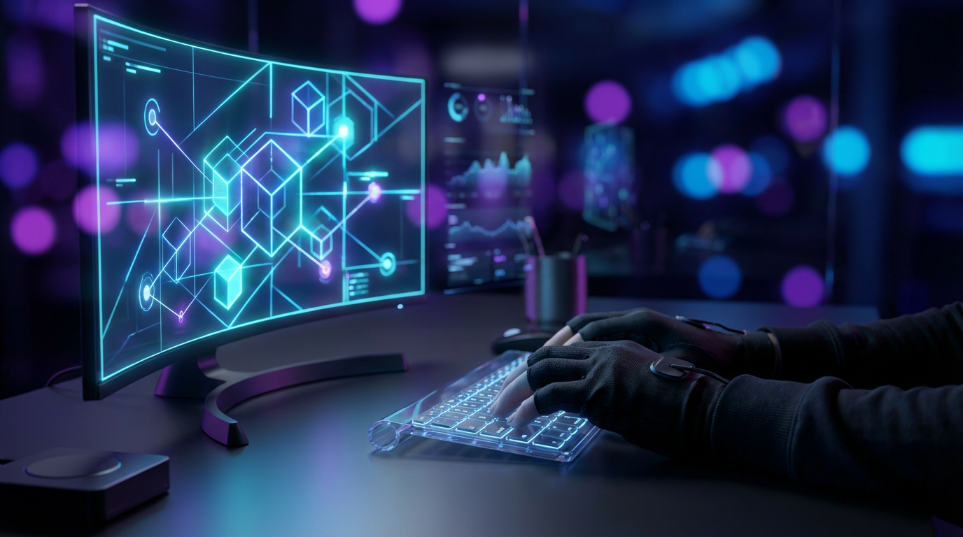 Bildschirm mit Schema.org-Code; Entwickler zeigt: Wie optimiere ich Inhalte für ChatGPT mit strukturiertem Markup.